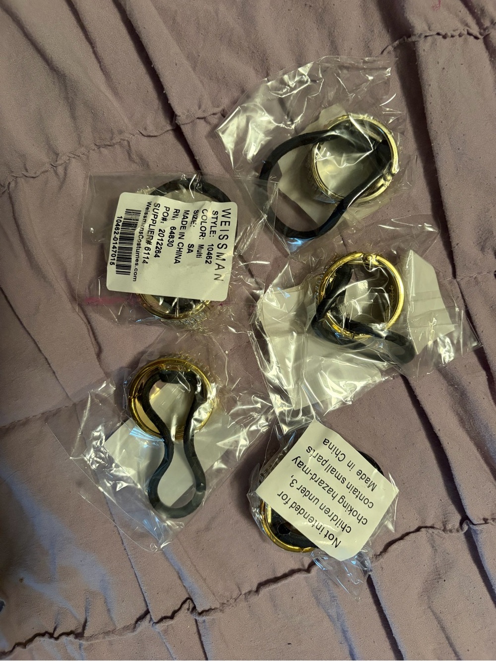 Weissman Hair Ties Lot of 5